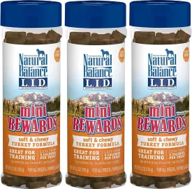 3-Pack Turkey Limited Ingredient Diets Mini Rewards Soft and Chewy Dog Treats, 5.3-Ounces Each