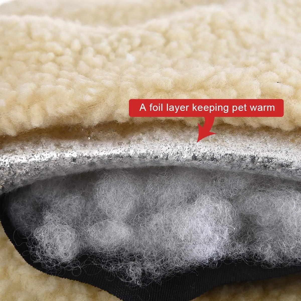 Amazon Basics 24-Inch Machine Washable Self Warming Pet Bed For Cat or Dog, Rectangle, Grey, 24"L x 20"W x 7"H