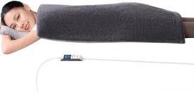Boncare 17"x33" Extra Large Heating Pad for Back Pain Relief with & without Auto Shut Off, Fathers Day Gifts for Dad Husband Grandpa, 6 Heat Levels 9 Hr Auto Off and 12.6ft Cord Bed Foot Warmer(Gray)