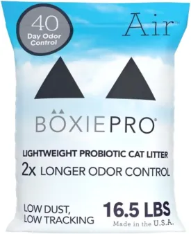 Boxie Probiotic Cat Litter, Lightweight 40-Day Odor Control, Clumping, 16.5lb