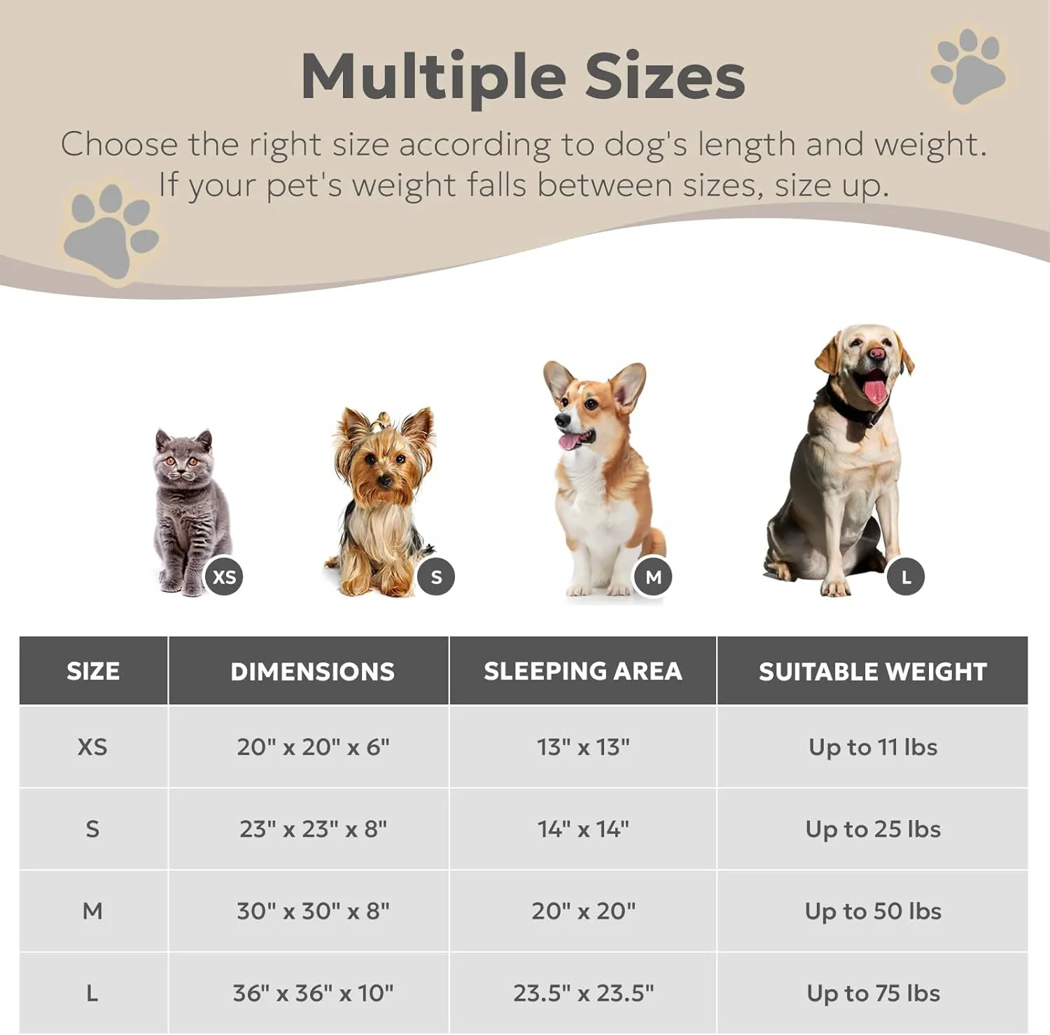 Calming Cat Beds for Indoor Cats, Extra Small Dog Bed Washable, Anti-Anxiety Donut Fluffy Plush Faux Fur Pet Bed, Fits up to 11 lbs Small Dog & Cat (Brown, 20")