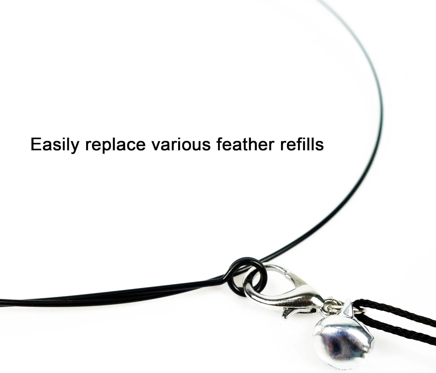 Cat Wand Toys,Interactive Bird Toy Set,35'' Flexible Steel Wire and 4Pcs Feather Refills,Teaser Toys for Indoor Cat and Kitten.