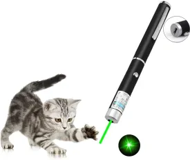 Cats Toys USB Rechargeable Pet Interactive Toys with Green Remotes for Indoor Classroom Interactive Teaching (Green, USB 1 Pack)