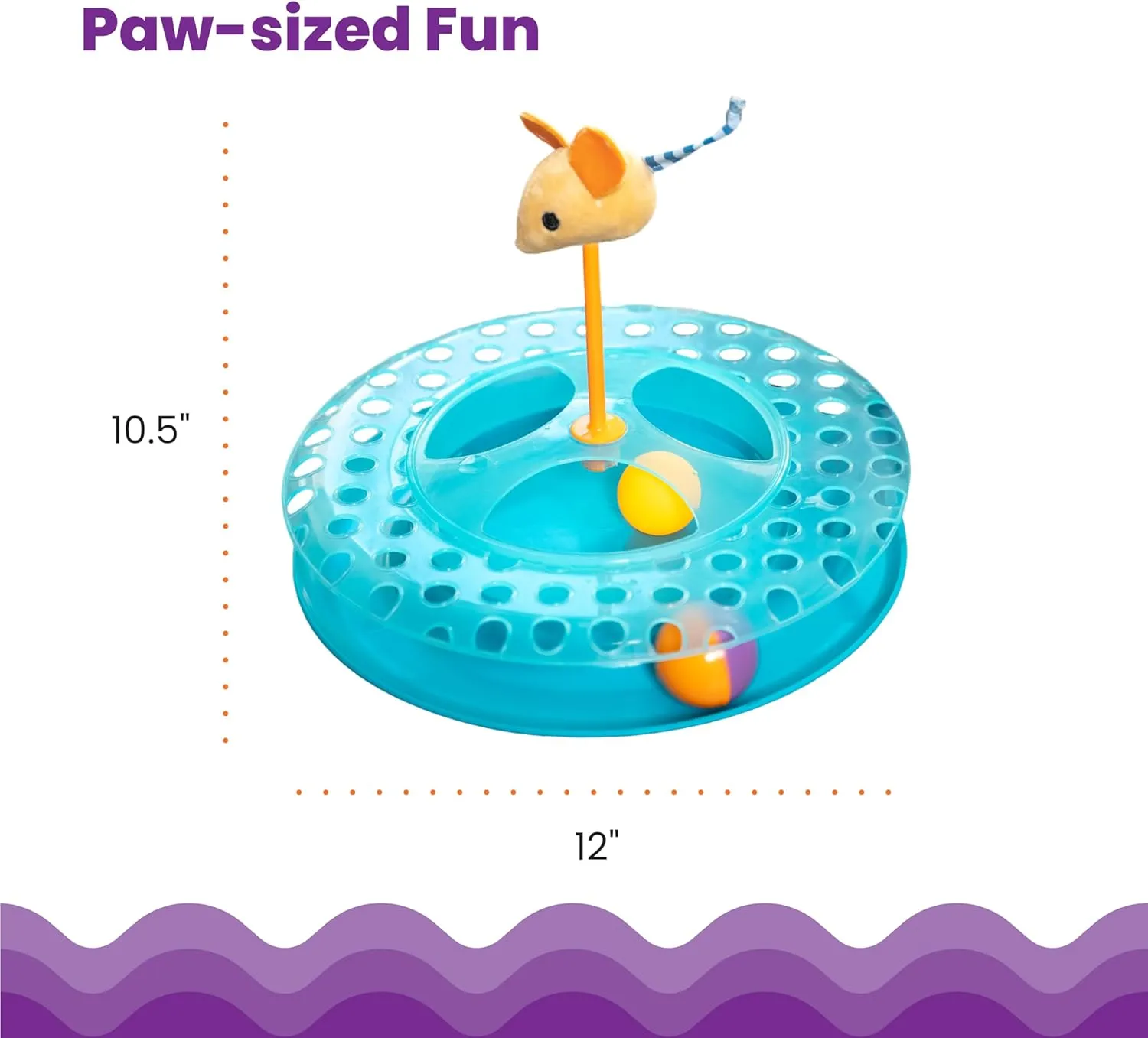 Catstages Cheese Chase Catnip Interactive Cat Track Toy