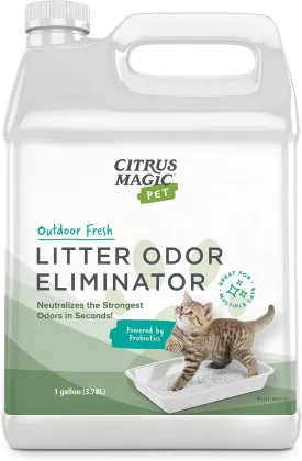 Citrus Magic Pet Probiotic Litter Odor Eliminator, 1-Gallon