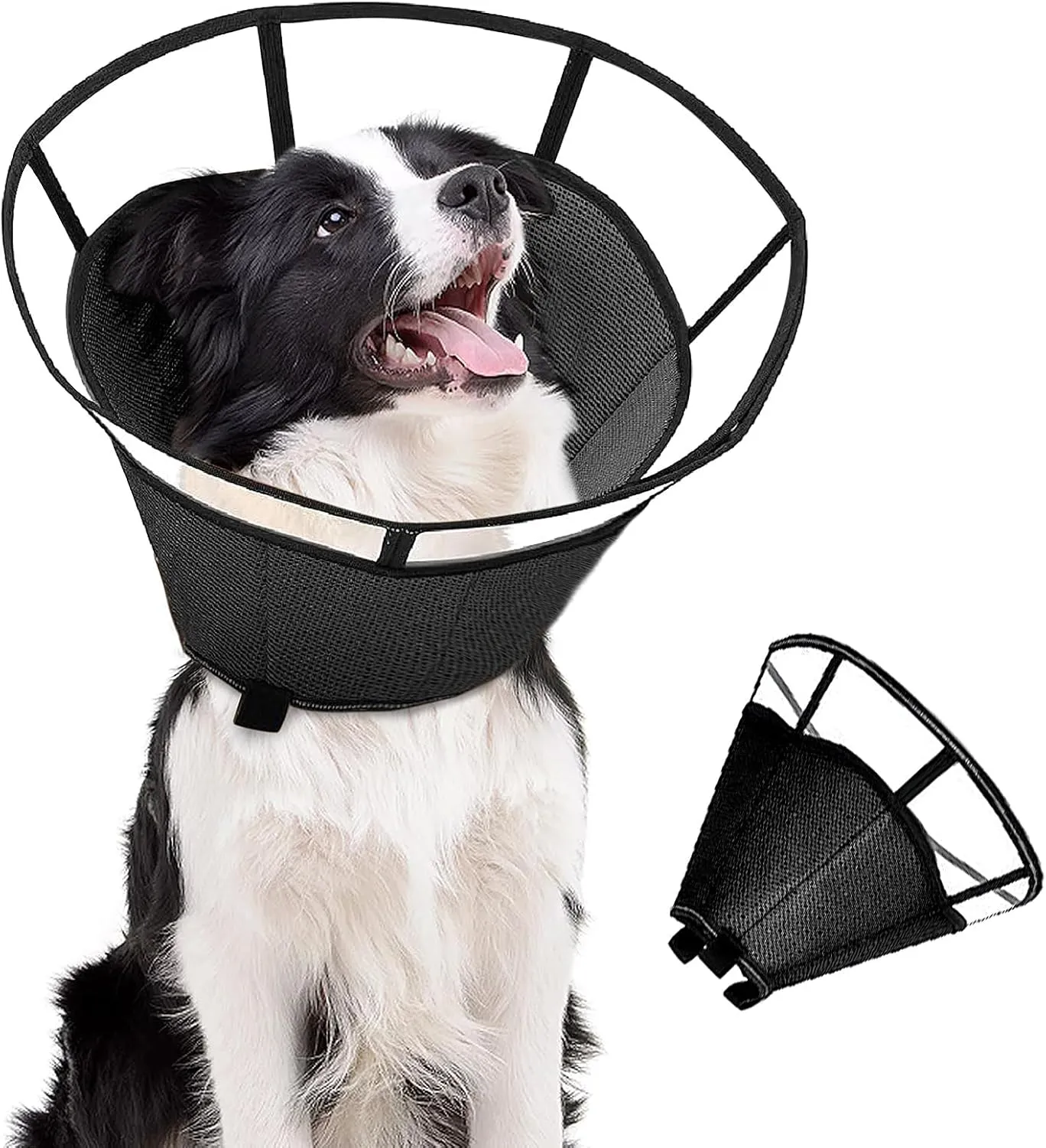 Dog Cone Collar for Dogs After SurgerySoft Dog Recovery Collar Anti-Lick Protective Wound Safety ConeDepth Adjustable Dogs Elizabethan Pet Neck Collar Cone for Large Medium Small Cats - ML