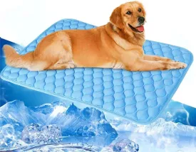 Dog Cooling Mat for Medium Dogs,28''*20'' Washable Cooling Pet Pad, Portable Kennel Puppy Bed for Summer,Non Slip Sleeping Blanket Pet Pads,Washable Non-Toxic Mats for Big Dog Up to 30 lbs