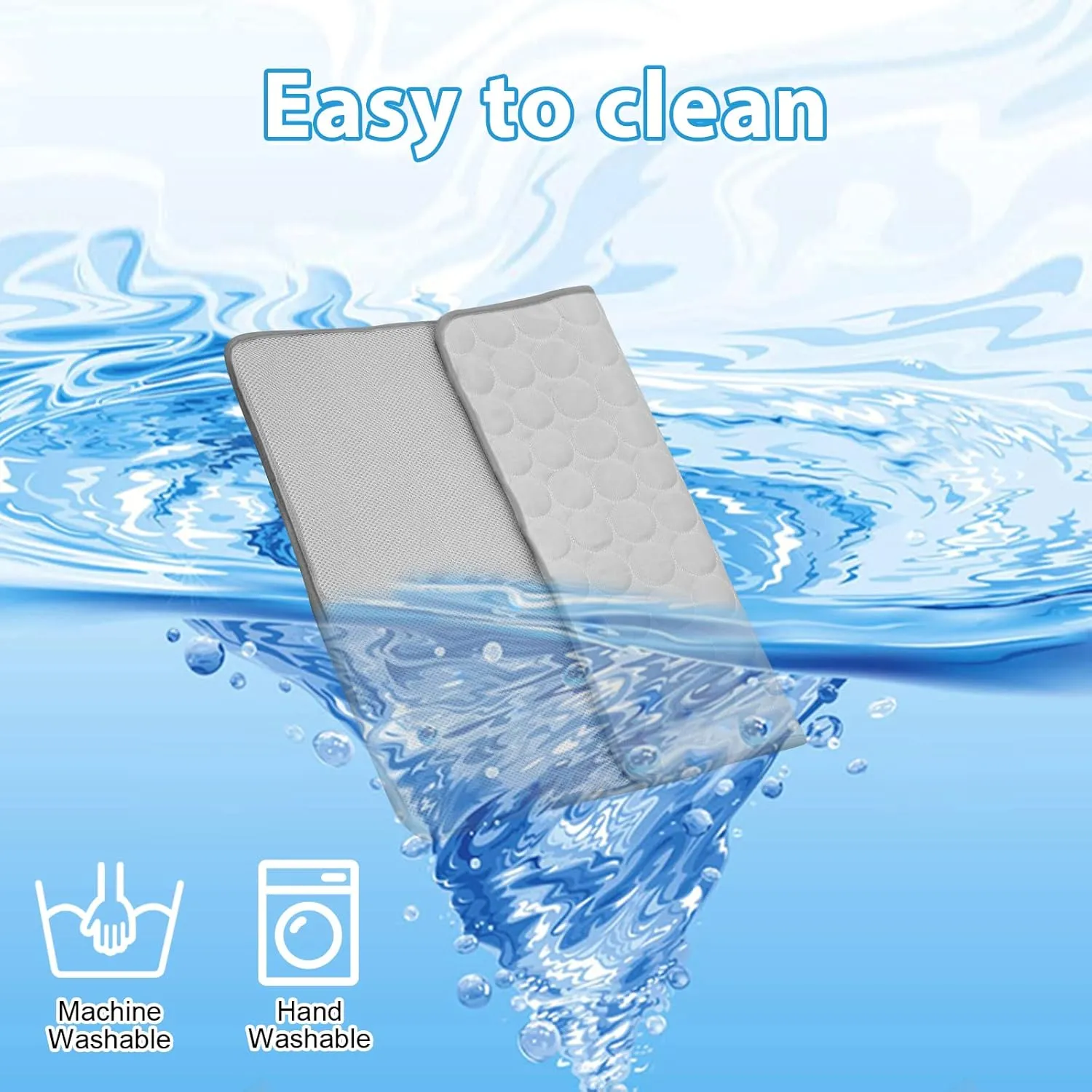 Dog Cooling Mat - Pet Self Cooling Pad With Waterproof Bottom for Dogs and Cats - Blanket, Bed, Kennel