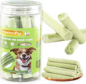 Dog Treats - Crunchy Dogs Chew Sticks, Natural Healthy Dog Training Treats, Freeze Dried Cod Skins Treat for Small, Medium & Large Breeds, 4.5 Inches