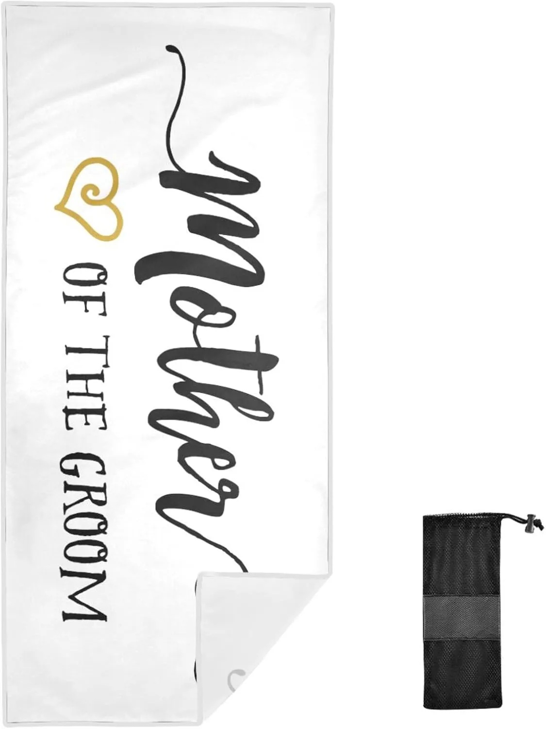 DOMIKING Mother of The Groom Large Beach Towel for Cruise Pool Swimming Absorbant Bath Towels 71x31in Travel Pool Gym Towels Beach Accessories