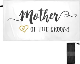 DOMIKING Mother of The Groom Large Beach Towel for Cruise Pool Swimming Absorbant Bath Towels 71x31in Travel Pool Gym Towels Beach Accessories