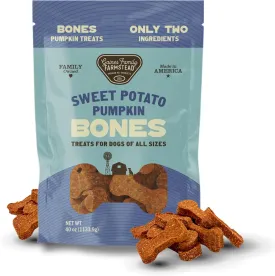Gaines Family Farmstead Sweet Potato & Pumpkin Dog Bones  40 oz, Natural, Grain-Free Dog Treats for Digestive Health & Immunity  High-Fiber, Vitamin-Rich Chews for All Dogs, Made in USA