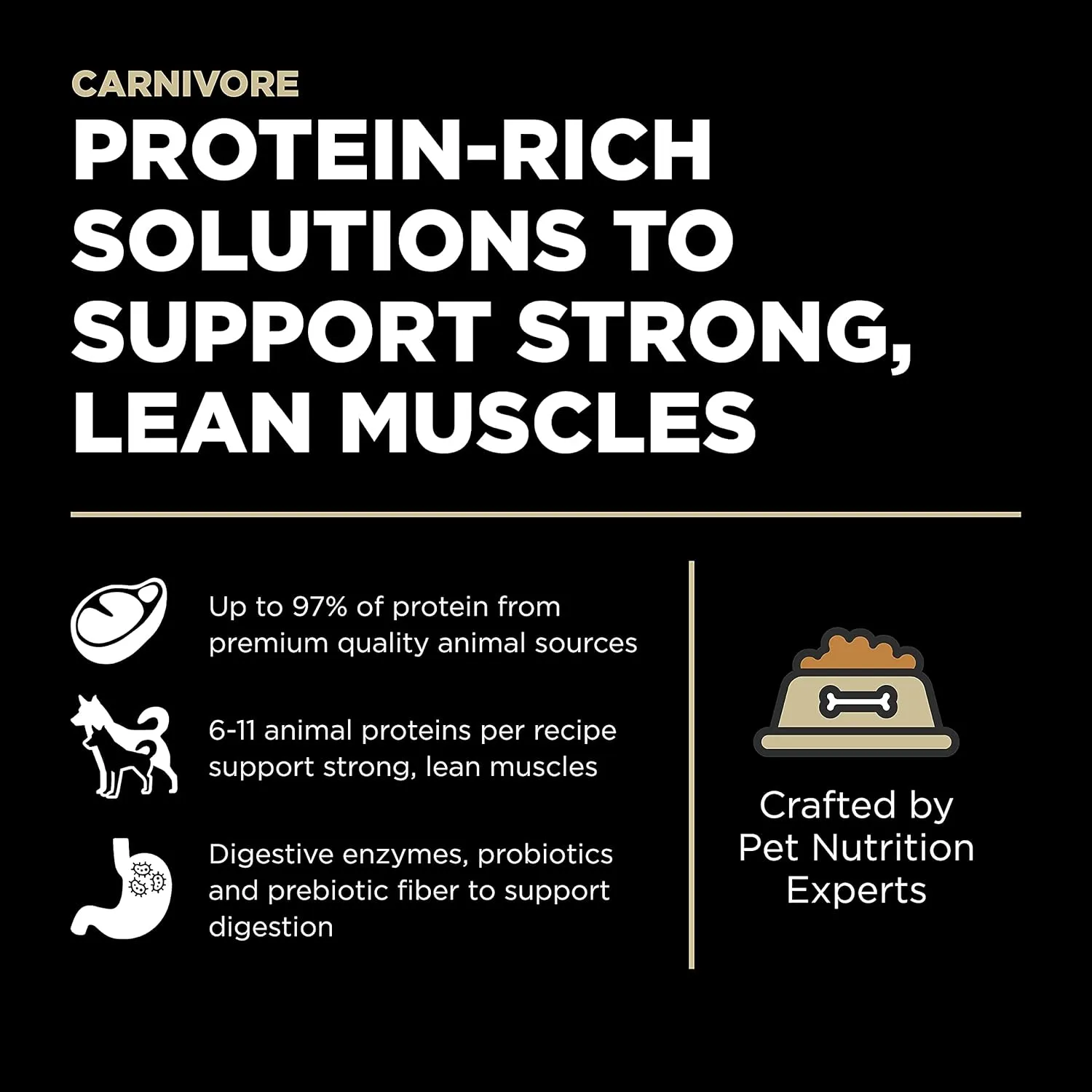 Go! Solutions Carnivore, Grain-Free, Protein Rich Dry Dog Food, Lamb and Wild Boar Recipe, 22 lb Bag