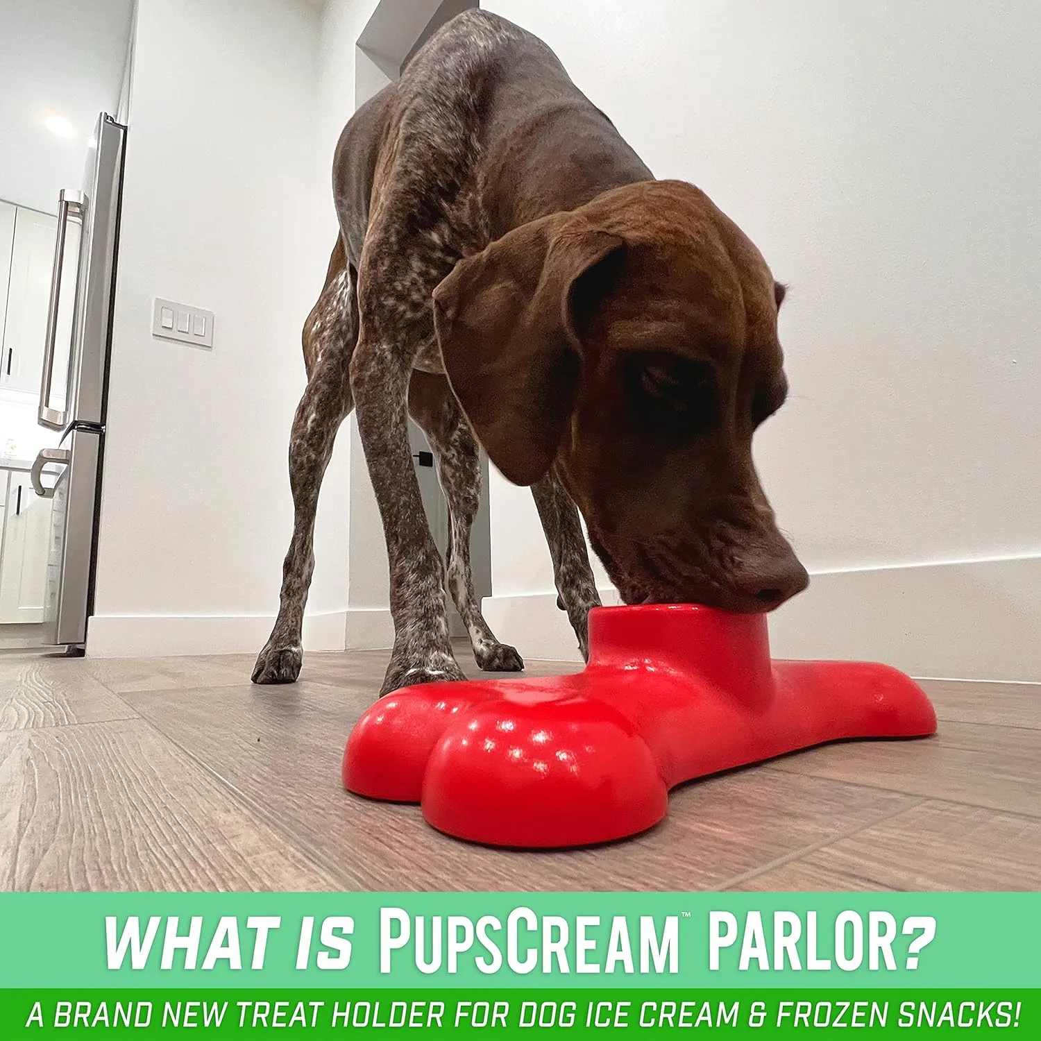 GoSports Pets PupsCream Parlor - Non-Slip Frozen Dog Treat & Ice Cream Holder