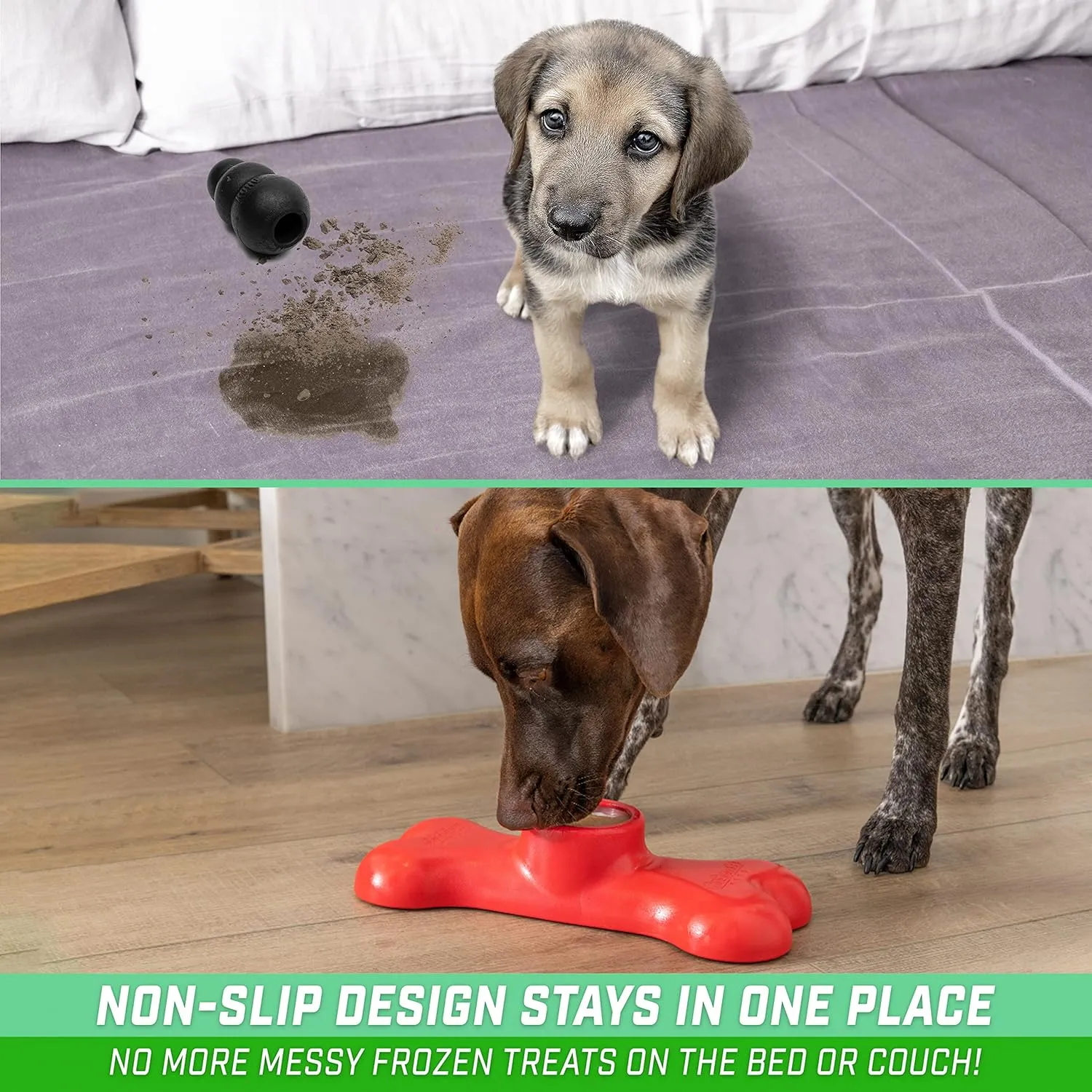 GoSports Pets PupsCream Parlor - Non-Slip Frozen Dog Treat & Ice Cream Holder