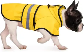 HDE Dog Raincoat Hooded Slicker Poncho for Small to X-Large Dogs and Puppies Yellow - M