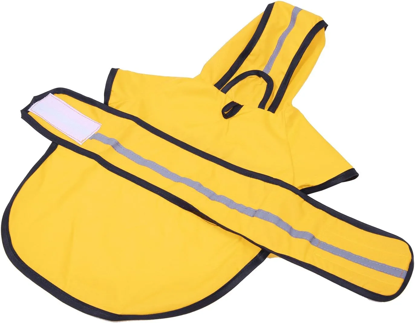HDE Dog Raincoat Hooded Slicker Poncho for Small to X-Large Dogs and Puppies Yellow - M