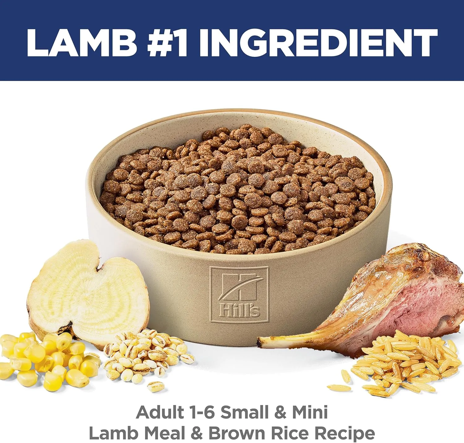 Hill's Science Diet Small & Mini, Adult 1-6, Small & Mini Breeds Premium Nutrition, Dry Dog Food, Lamb & Brown Rice, 4.5 lb Bag