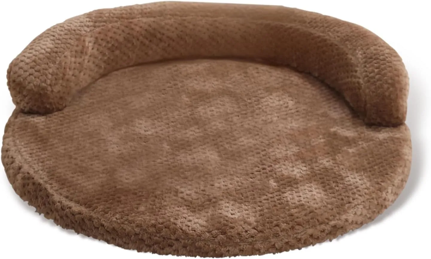 huraty Cat Bed for Indoor Cats, Washable Dog Sofa Bed Bolster Pet Bed Mat, Egg Crate Memory Foam Removable Cover, 19.6 x 3.9 x 1.5 Inch, Brown