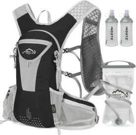 Hydration Pack Backpack, Lightweight Water Backpack with 2L Leakproof Hydration Bladder Daypack for Men Women,Running Hydration Vest for Outdoor Trail