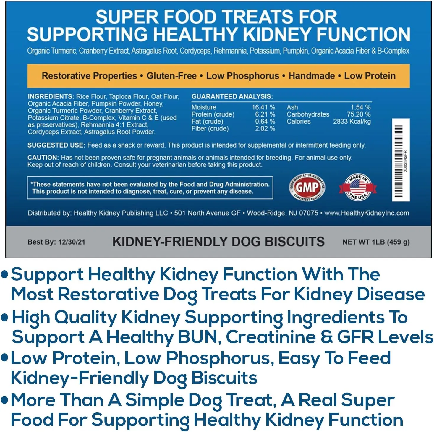 Kidney Restore Bacon Flavor Dog Treats: Low Protein Dog Treats for Kidney Health. Kidney Dog Treats for Kidney Function for Dogs. Renal Friendly Low Protein