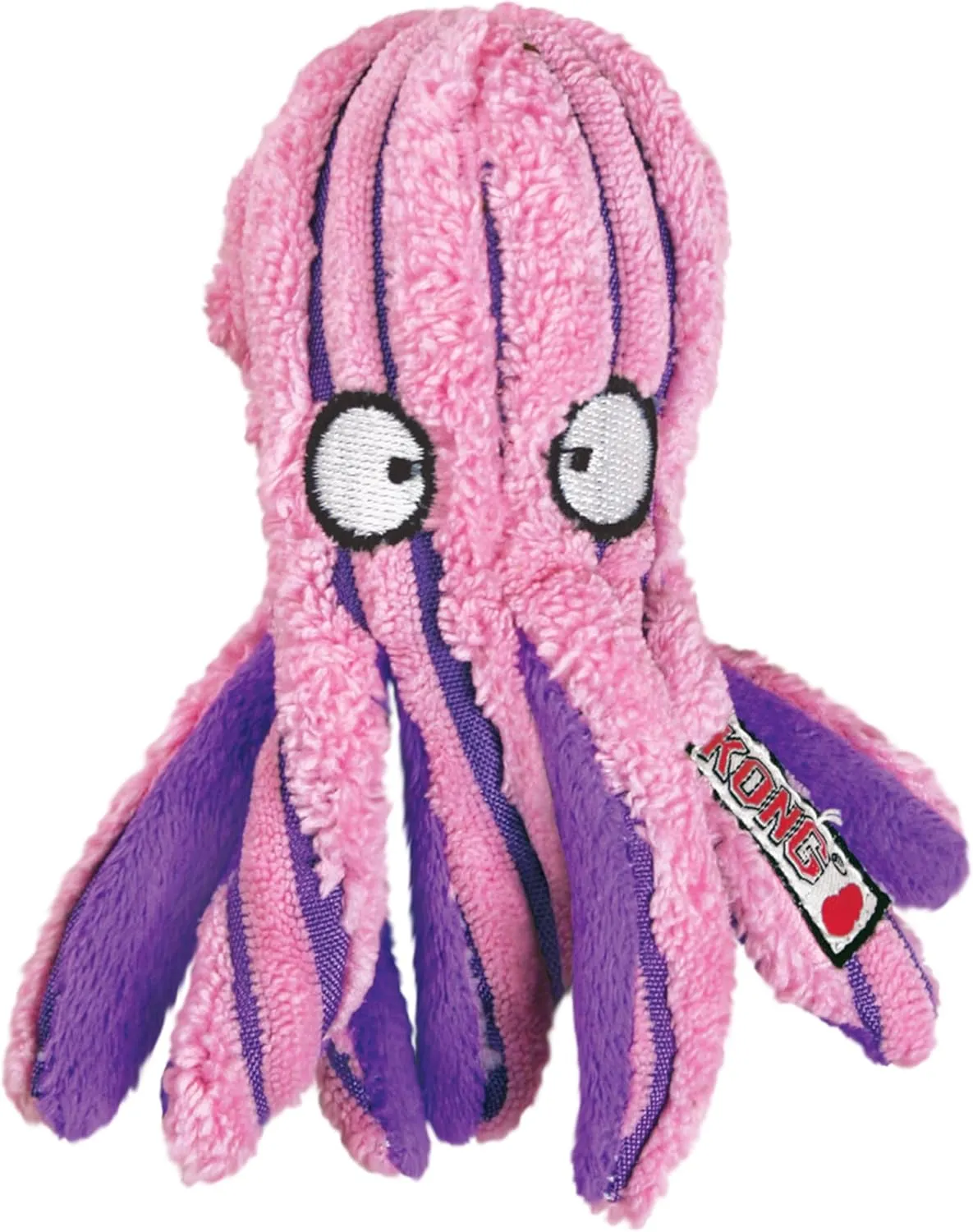 KONG CuteSeas Octopus Cat Toy  Plush Catnip Crinkle Toy for Indoor Cats, Soft Corduroy, Interactive Play