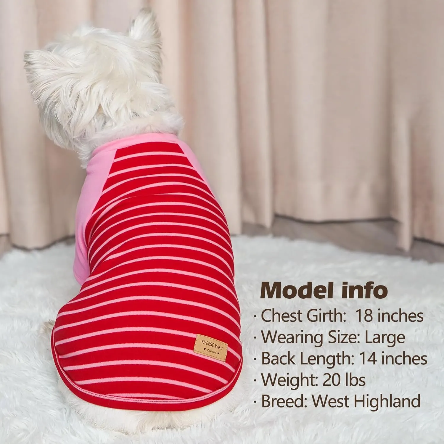 KYEESE 2Pack Dog Sweaters Comfort Doggie Coats Pullover Pets Sweaters for Small Dogs Male Dachshund Clothes Fleece Pet Sweater Dog Clothes Soft Pets Sweatshirt Stretchy Coats for Medium Dogs Boy