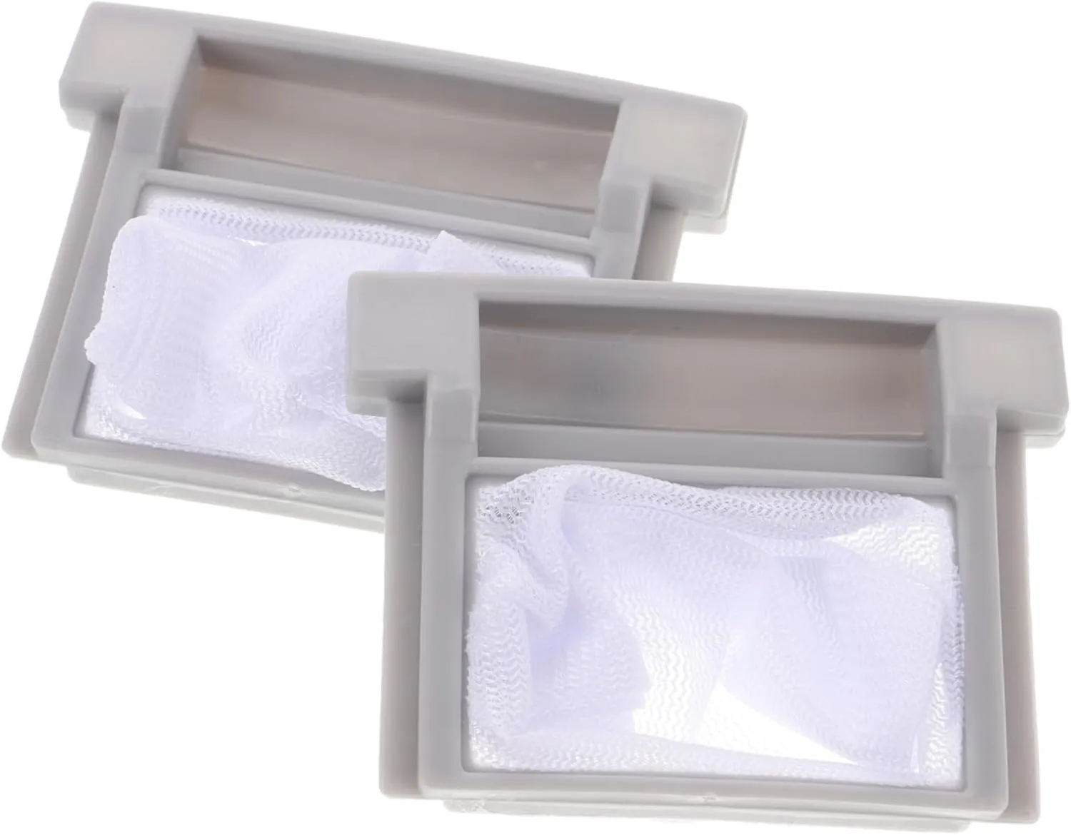 Laundry Lint Pouch Set 2pc Nylon Mesh Drain Hose Lint Filter for Washing Machine Clean-up
