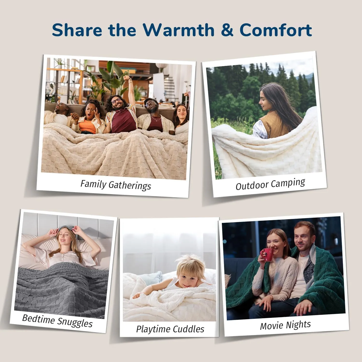 Lessymo Fleece Throw Blanket for Couch, Jacquard Sherpa Checkered Throw Blanket for Bed, Soft Fuzzy Cozy Fall Blanket for Living Room All Season Use, Christmas Throws Blanket, Gray, 50x60 inches