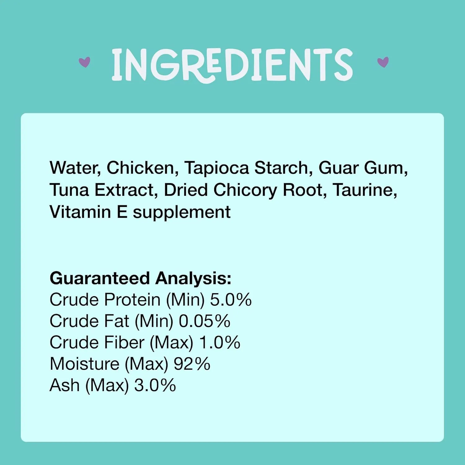LOVE, NALA - Digestive Health - Chicken Plus Prebiotic Mousse - Wet Food Cat Puree - Lickable Cat Squeeze Up Treat, Topper - Grain Free, Fiber, Minerals, Vitamins - 4 Pack 2 oz.