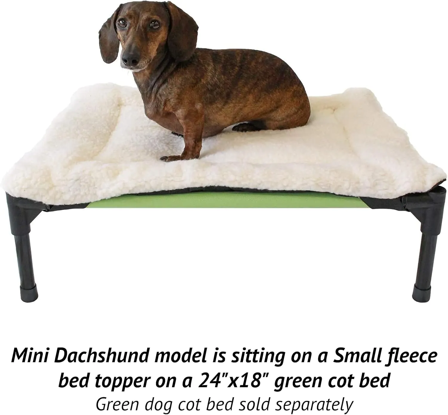 Midlee Fleece Dog Bed Topper for Dog Cot Beds (X-Large)