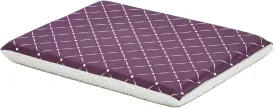 MidWest Homes for Pets Quiet Time Couture Paxton Pet Bed in Plum Fleece with Pillow Cover, Plum, 36"