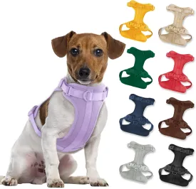 No Pull Lightweight Dog Harness: Adjustable Durable Breathable Mesh Pet Vest Harness with Soft & Comfortable Cushion, for Small Medium Large Dogs (Medium, Lilac)