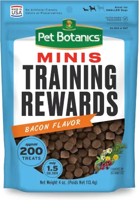 Pet Botanics Training Rewards Mini Treats For Dogs, Bacon, 4 Oz.
