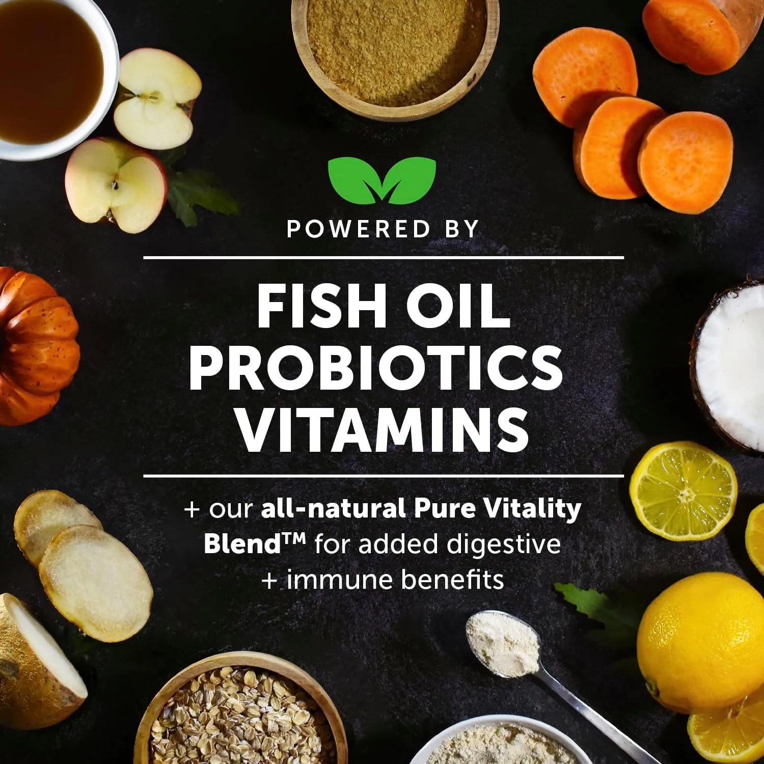 Pet Honesty Multivitamin Puppy Treats - Essential Dog Supplements & Vitamins for Learning and Cognitive Development- Probiotics, Omega Fish Oil for Health, Heart & Immunity - Dog Health Supplies