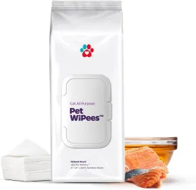 Pet Parents Pet WiPees Cat All Purpose Cat Wipes, Pet Wipes, All Purpose Wipes for Cats & Cat Bath Wipes, Cat Cleaning Wipes (100 Count (Pack of 1), Natural)