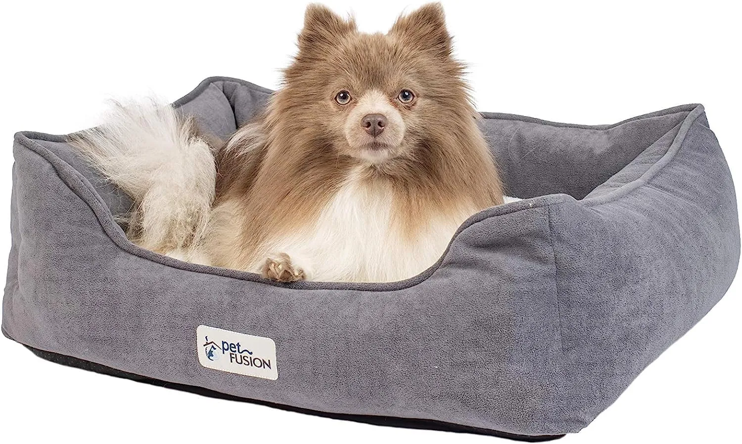 PetFusion Calming Cuddler Dog & Cat Bed | Anti-Anxiety Dog Bed for Small Dogs; Cats | Loose Blanket Promotes Burrowing (Dogs) & Kneading (Cats) | CertiPUR-US Memory Foam |