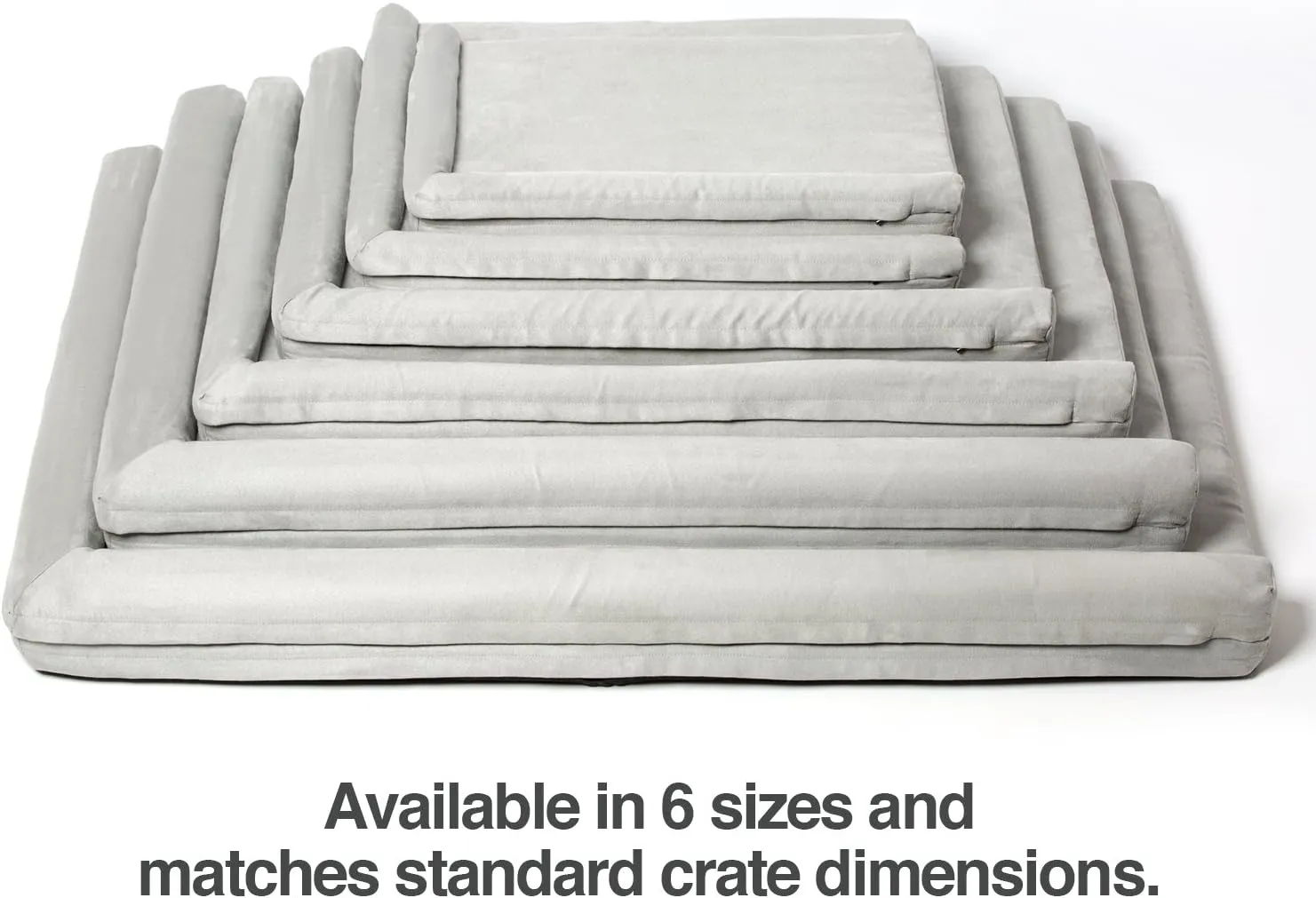 PetFusion PuppyChoice Dog Crate Bed 24 inch with Waterproof Solid Foam Liner & Removable Washable Cover (23 x 18). Comfortable Microsuede and Portable Handle