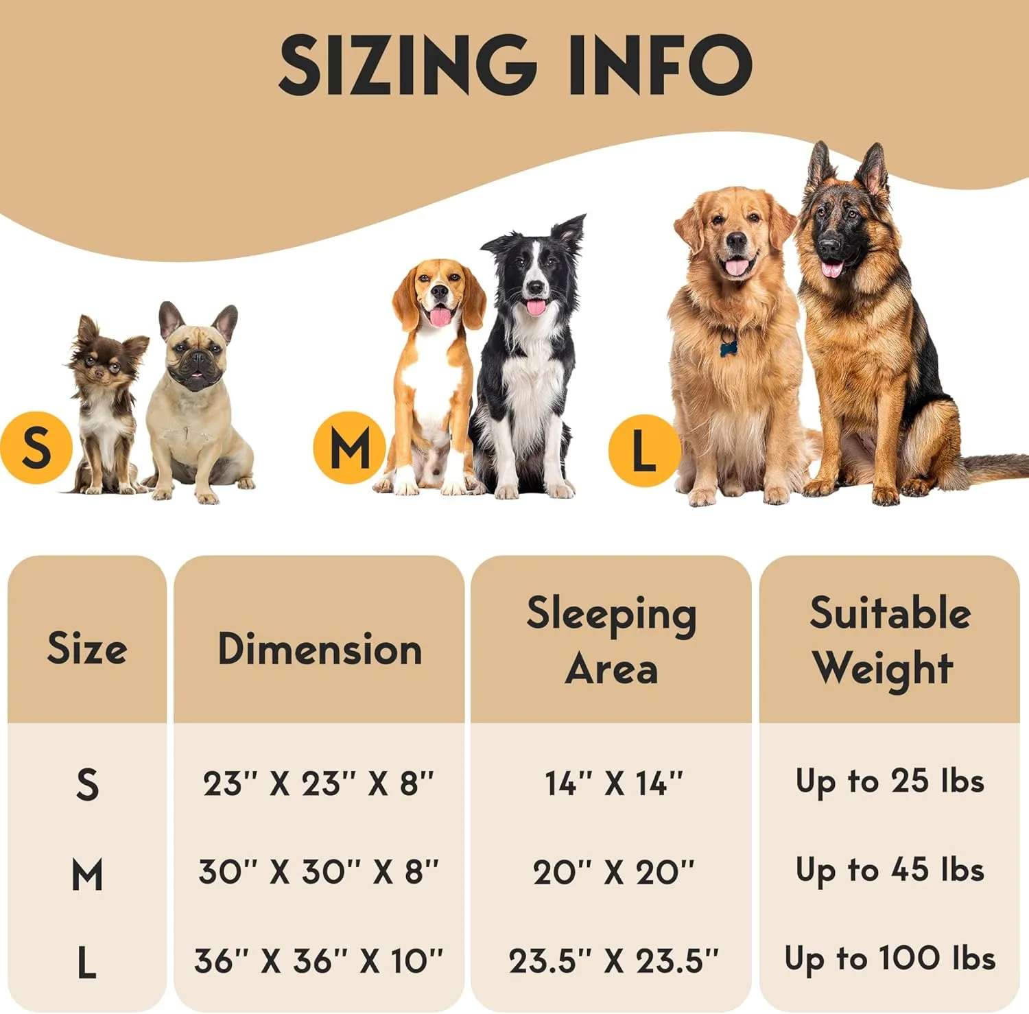 PetJett Calming Dog Bed - Donut Dog Beds for Small, Medium, Large Dogs, Anti-Slip & Washable Round Dog Bed - Fluffy Plush Faux Fur Pet Bed, Anti-Anxiety Puppy Bed, 23'' Fits Up to 25 lbs, Dark Grey