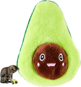Plush Cat Toy Avocado | Cat Toys for Kittens Kitty | Interactive Cat Toy | Interactive Cat Kicker Toys | Cat Chew Toy | Catnip Toys for Cats | Cat Toys Crinkly Sound | Catnip North America