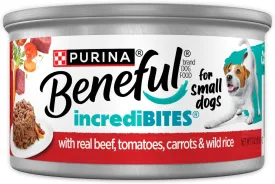 Purina Beneful Small Breed High Protein Wet Dog Food, With Gravy, Incredibites With Real Beef - (Pack of 12) 3 oz. Cans