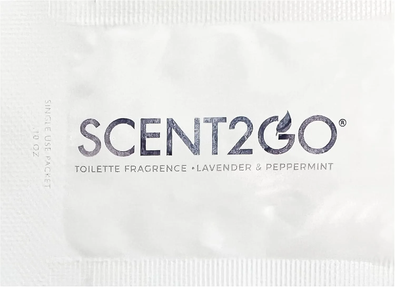 Scent2Go Toilet Fragrance Powder - Discreet Travel Size Packet - Leak Lock Design - Plant Based Formula - Lavender   Peppermint - 20 Single Use Packets