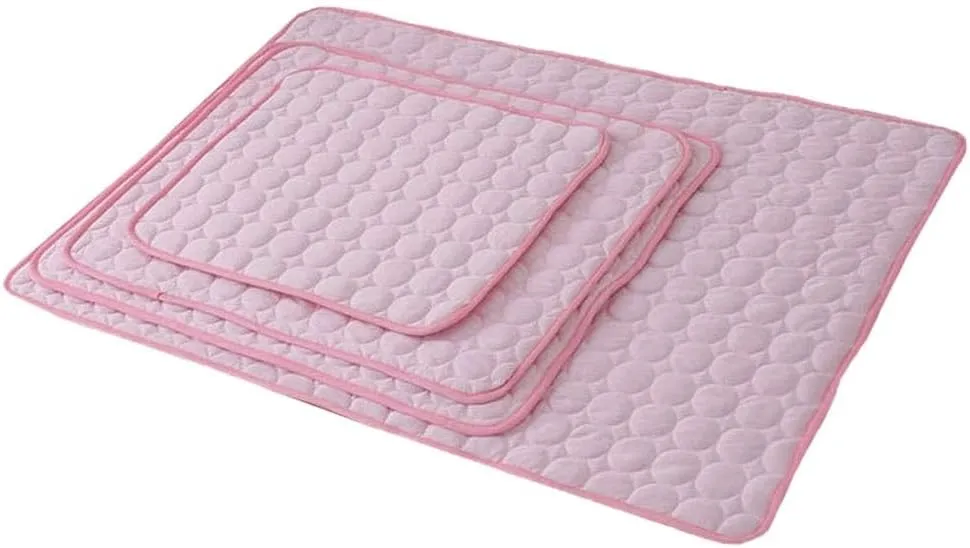 Self Cooling Mat for Dog, Summer Cool Pet Pad,Ice Silk Cooling Mat for Dogs & Cats Portable,Washable Non-Toxic Summer Pet Outdoor Bed, Non-Slip&Foldable,Keep Cool for Pets Outdoor Indoor