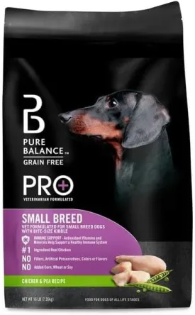Small Breed Chicken & Pea Recipe Dry Dog Food, 16 Lbs, Omega-6 and Omega-3 Fatty Acids Help Support Healthy Skin and Coat, No Fillers, Artificial Preservatives