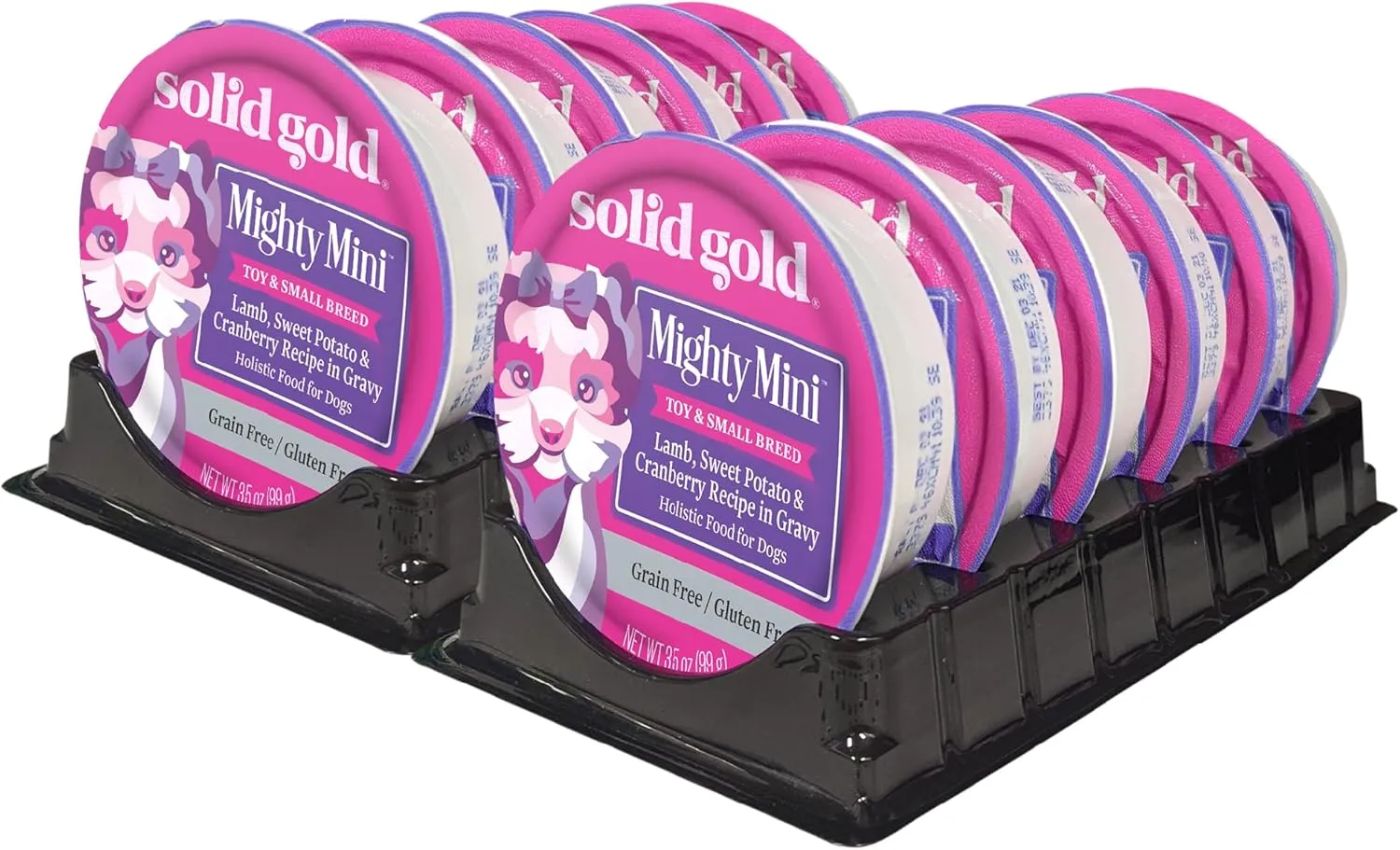 Solid Gold Wet Dog Food for Small Dogs - Mighty Mini Grain Free Wet Dog Food Made with Real Lamb - for Puppies, Adult & Senior Small Breeds with Sensitive Stomachs