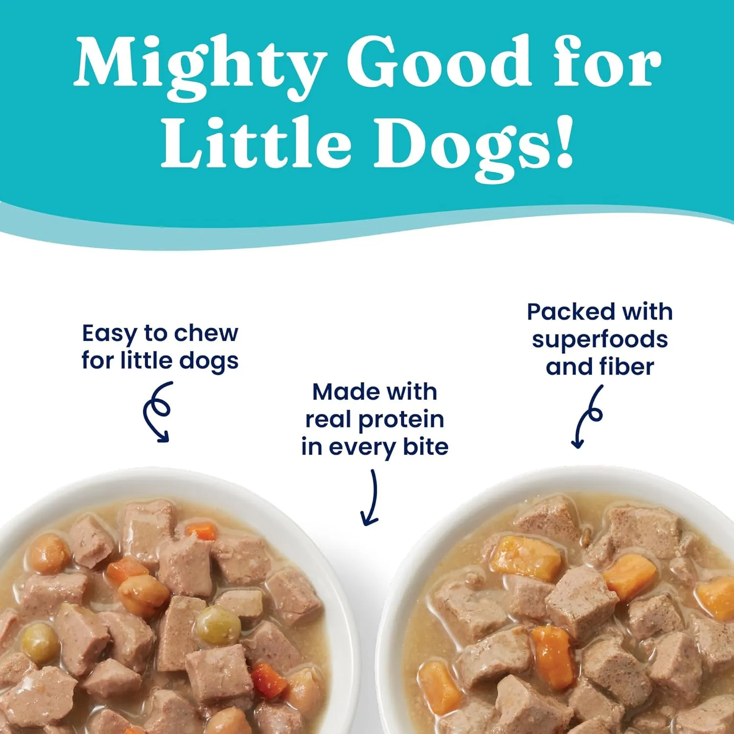 Solid Gold Wet Dog Food Variety Pack for Small Dogs - Mighty Mini Grain Free Wet Dog Food Made with Real Protein - for Puppies, Adult & Senior Small Breeds with Sensitive Stomachs - 12 Pack