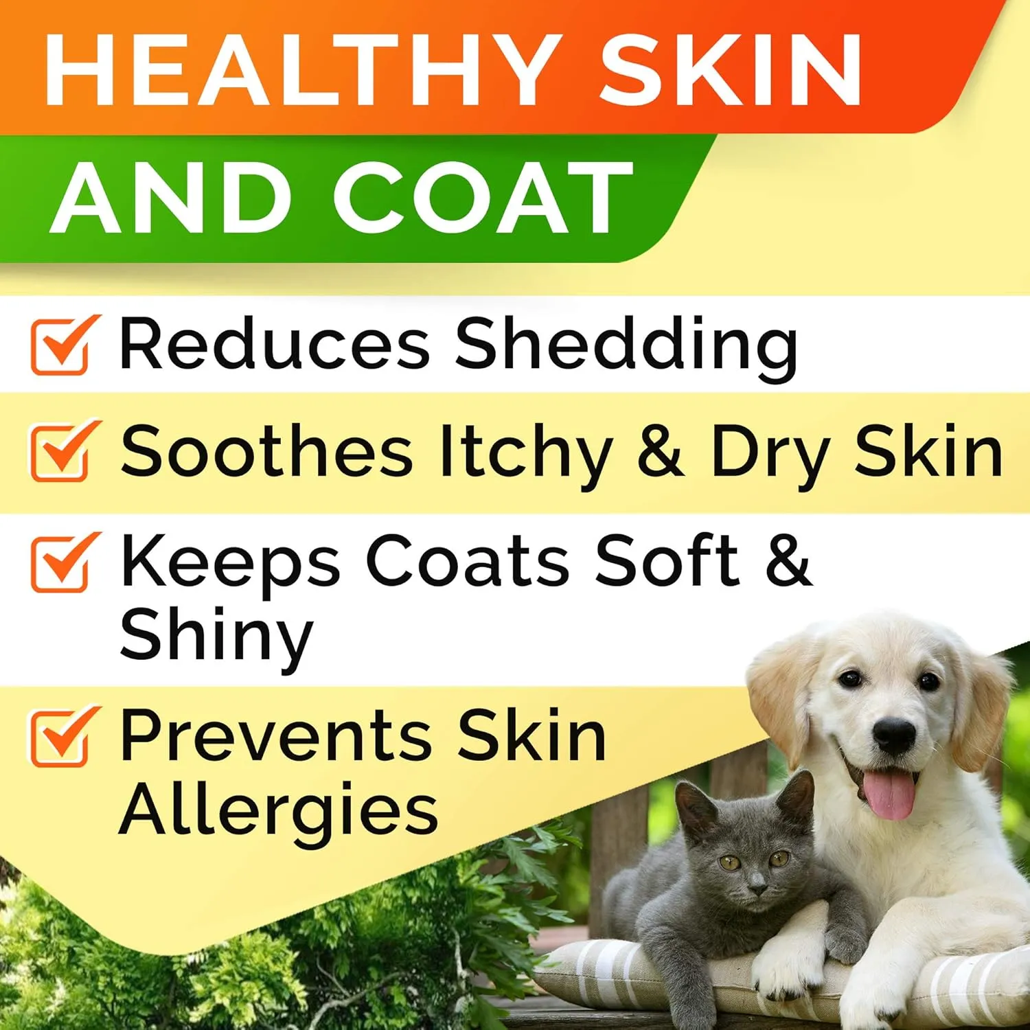 StrellaLab 32 OZ Salmon Oil for Dogs - Omega 3 for Dogs & Cats, Itch & Allergy Relief, Wild Alaskan Salmon Oil for Skin & Coat, Fish Oil Liquid, Shedding Health Support EPA & DHA Fatty Acids