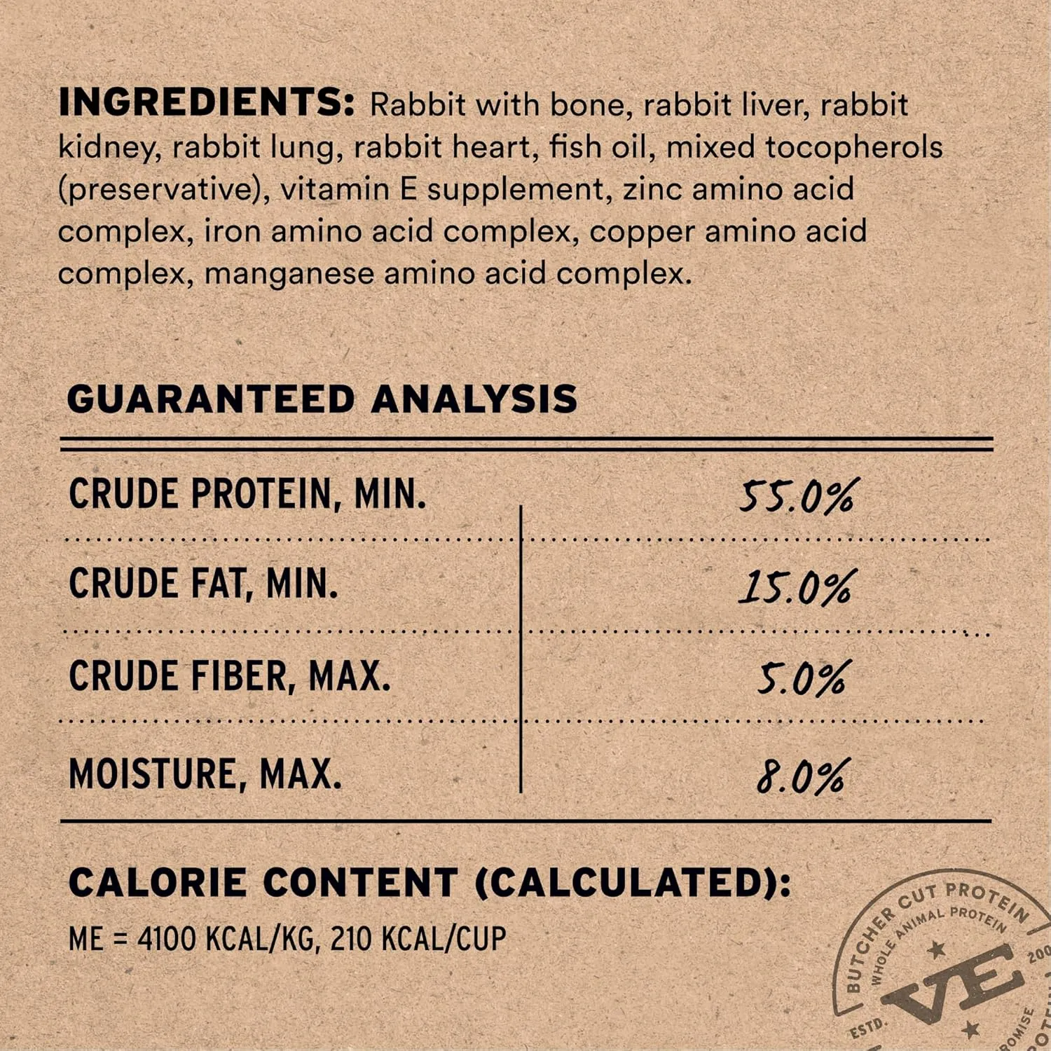 Vital Essentials Freeze-Dried Raw Rabbit Entree & Mixer Dog Food Crunchy Mini Nibs, 5.5 oz