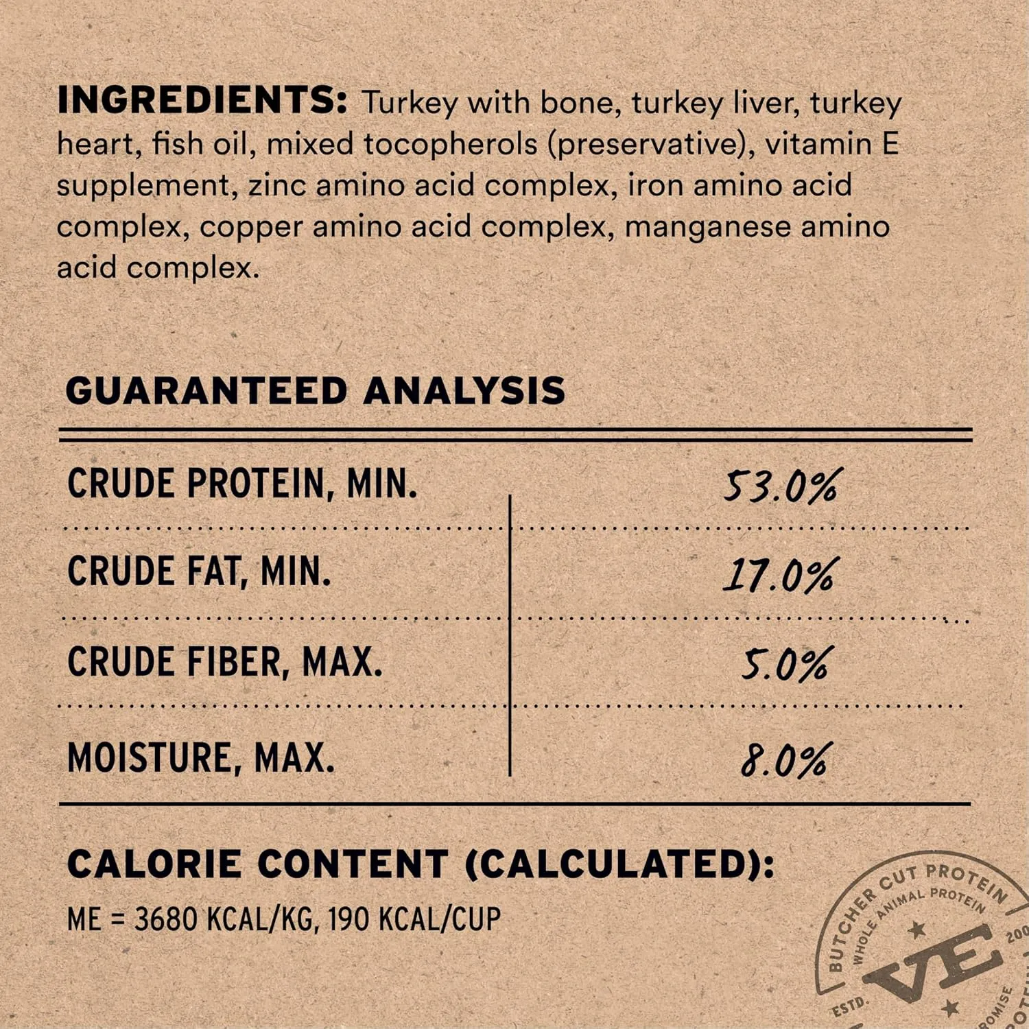 Vital Essentials Freeze-Dried Raw Turkey Entree & Mixer Dog Food Crunchy Mini Nibs, 5.5 oz