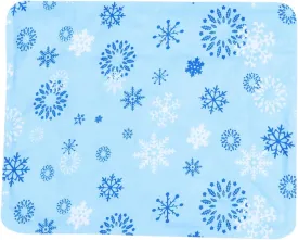 Yardwe Pet Ice Mat Dog Gel Cooling Pad Summer Dog Cooling Bed Pet Ice Pad Self Freezable Large Gel Cold Indoor Mat Paws PVC Composite Cloth Blue